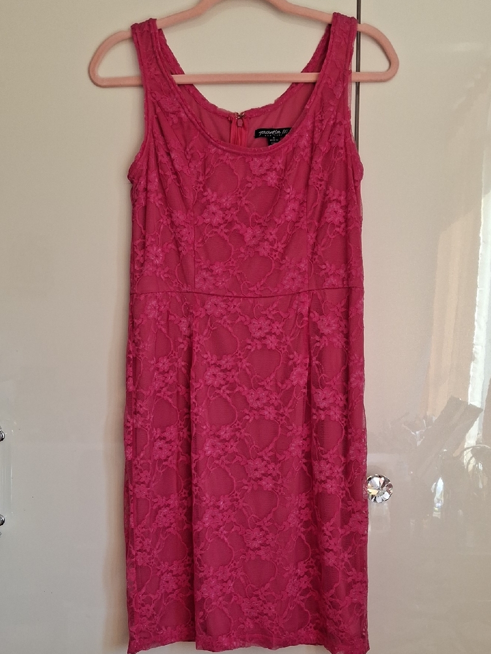 Generation Nxt New York Women’s Pink Lace Sleeveless Dress